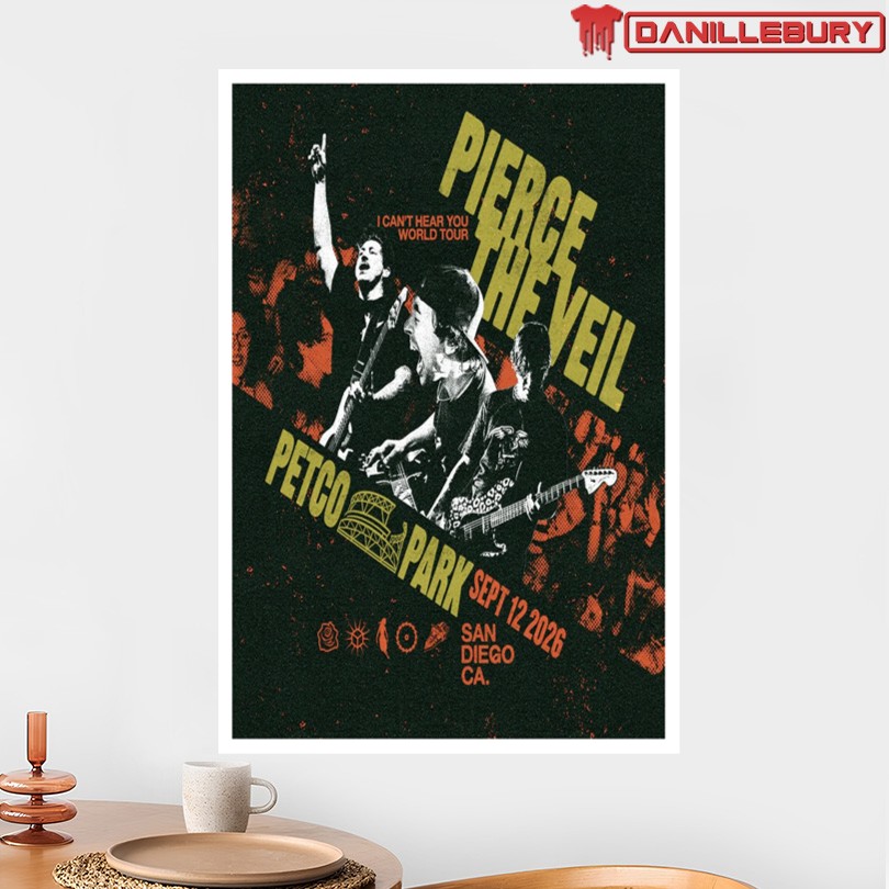 Pierce The Veil Dept 12 2026 Petco Park San Diego CA Poster - Image 2