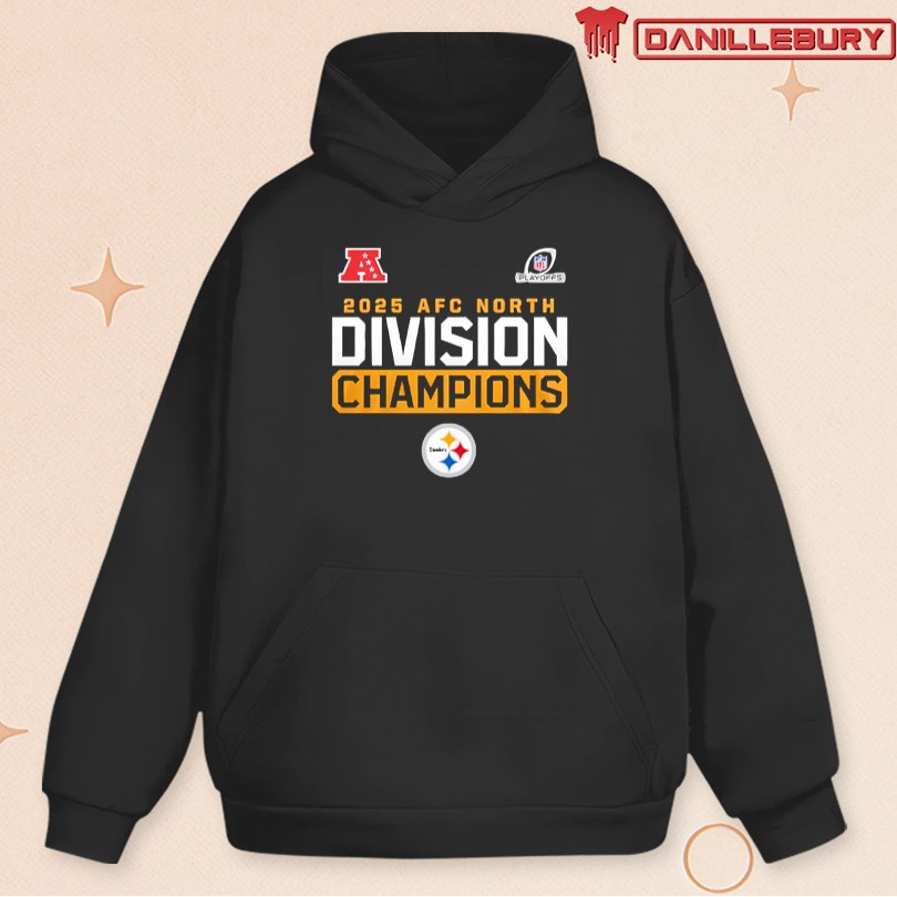 Pittsburgh Steelers AFC North Champions 2025 Cheers Shirt - Image 2
