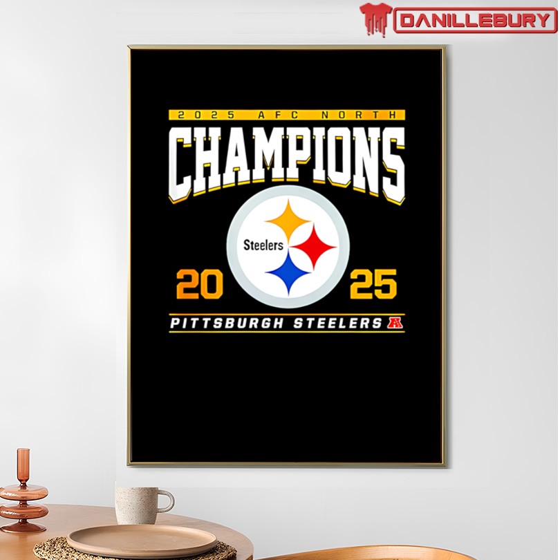 Pittsburgh Steelers AFC North Champions 2025 Classic Shirt - Image 4