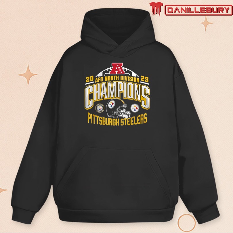 Pittsburgh Steelers AFC North Division Champions 2025 Football Shirt - Image 2