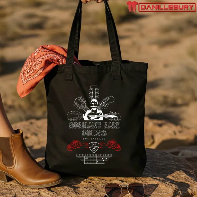 Red Roses Headstock T-Shirt - Image 3