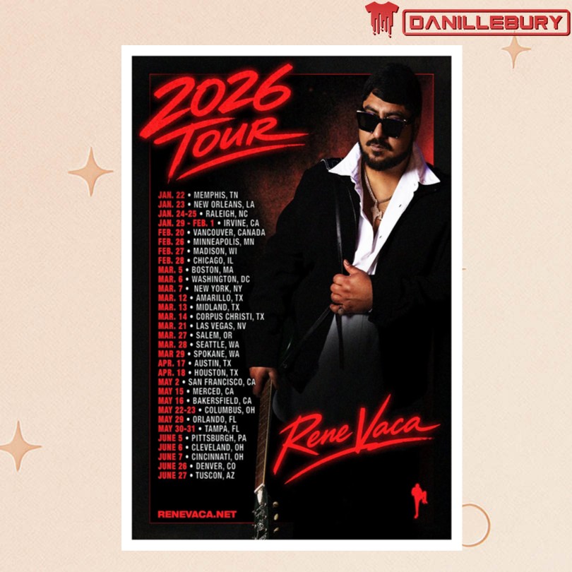 Rene Vaca 2026 Tour Poster