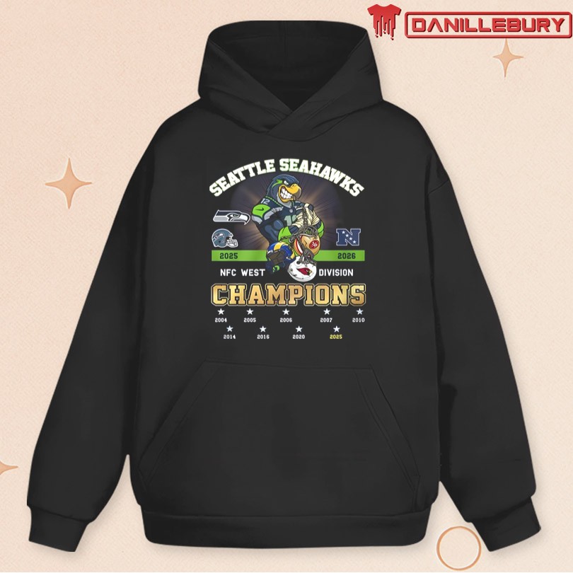 Seattle Seahawks NFC West Champions 2025 Celebration Shirt - Image 2