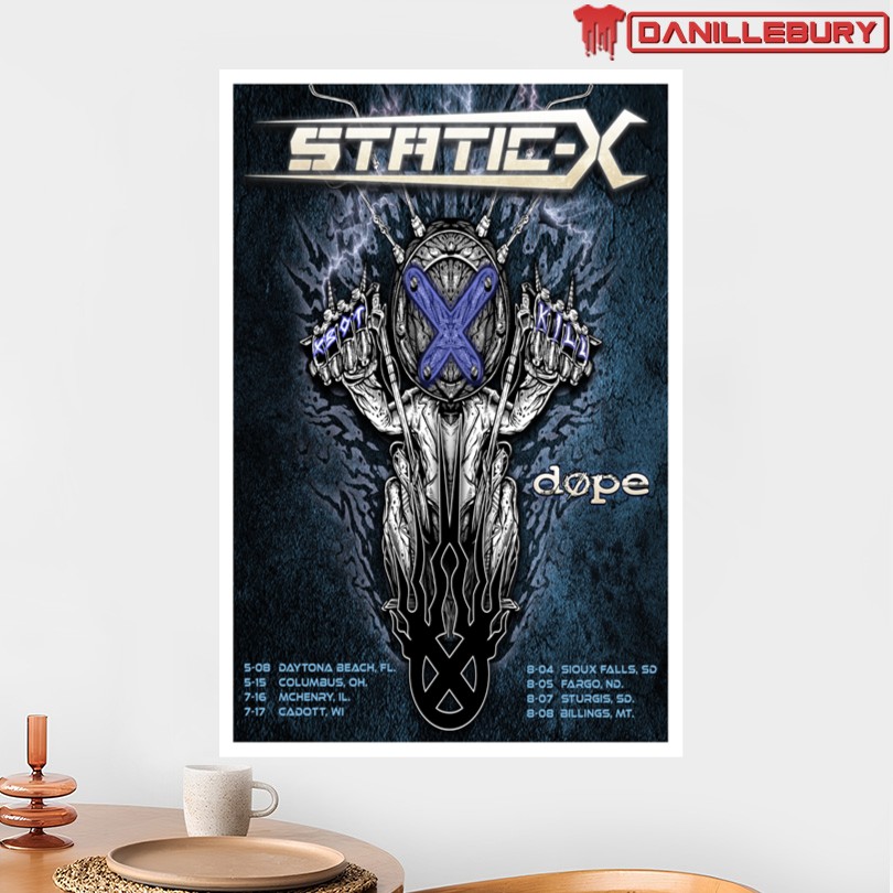 Static-X Summer 2026 Tour Poster - Image 2
