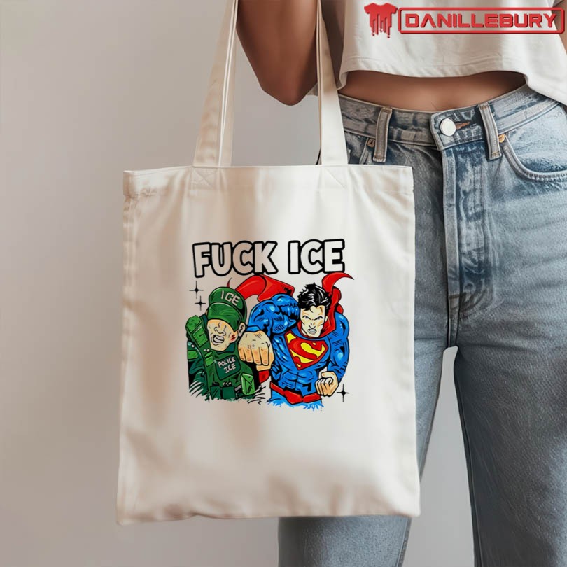 Superman Fuck Ice Police Merch - Image 3