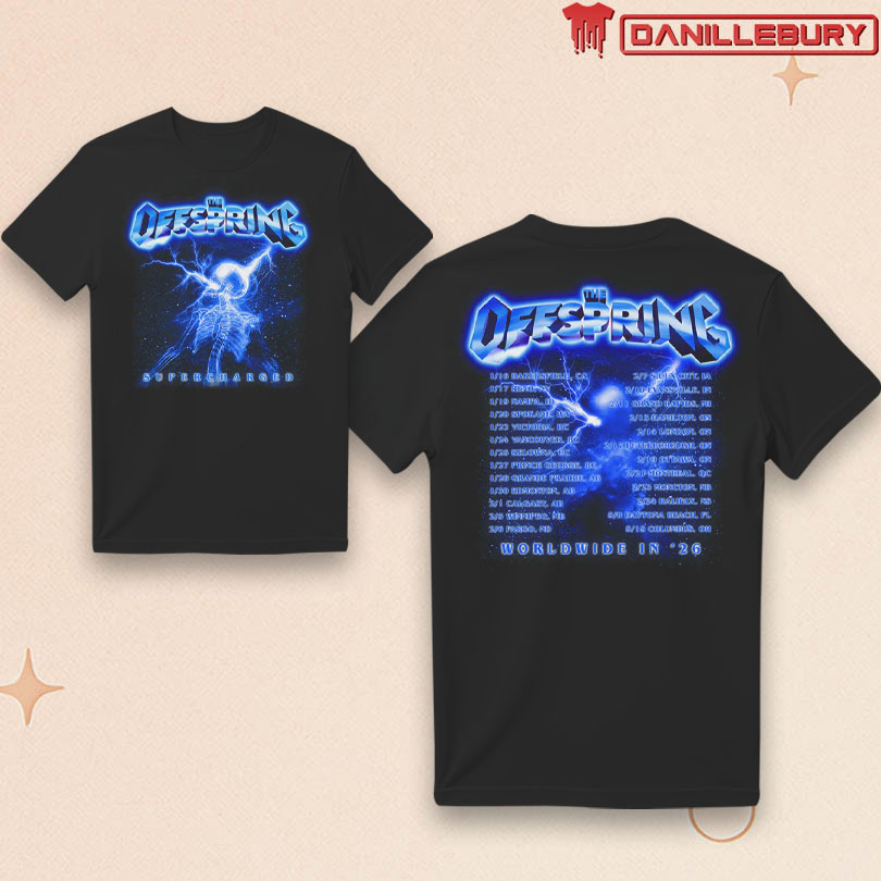 The Offspring Supercharged Skeleton 2026 Tour Tee