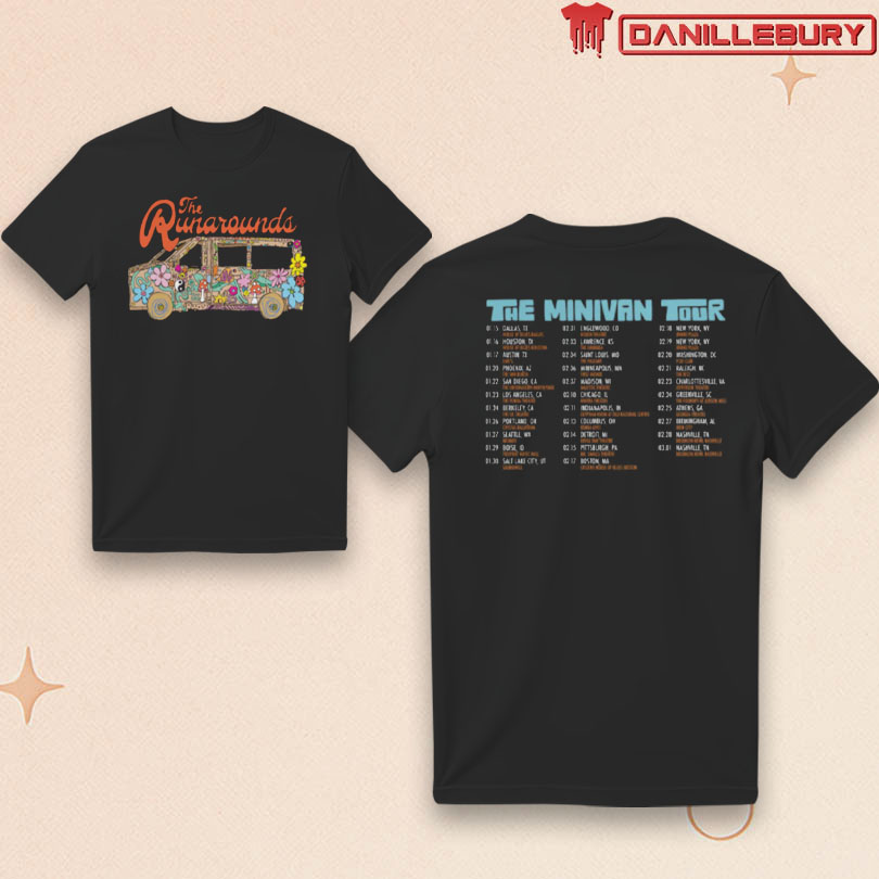 The Runarounds 2026 The Minivan Tour Black T-Shirt