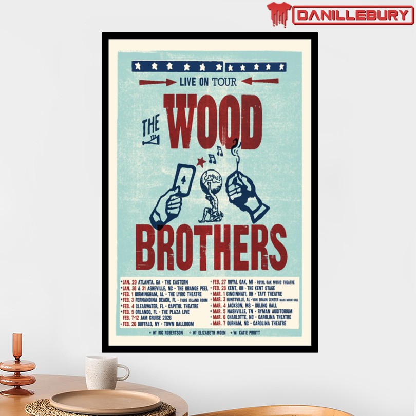 The Wood Brothers 2026 Live On Tour Poster - Image 2