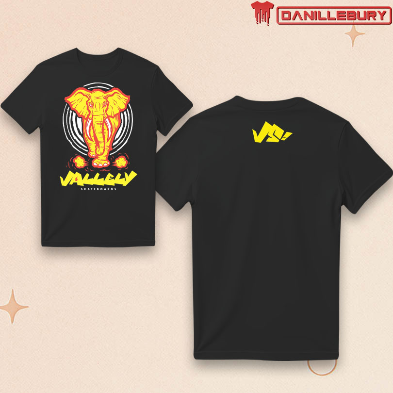 Vallely Skateboards Charging Elephant T-Shirt