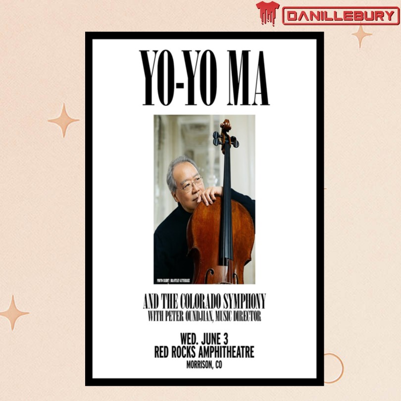 Yo-Yo Ma June 3 2026 Red Rocks Amphitheatre Morrison CO Poster