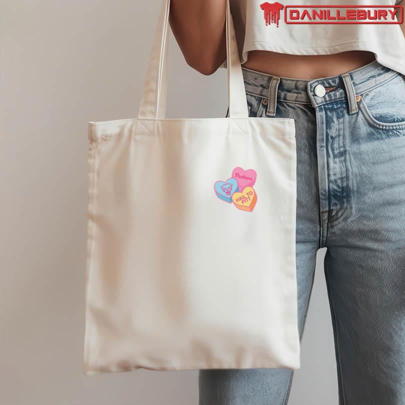 Pittsburgh Panthers Candy Heart Valentine 2026 T-Shirt - Image 4