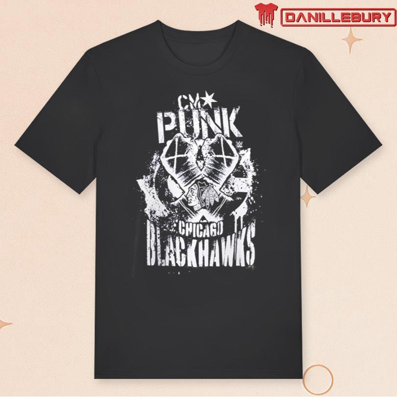 WWE Elimination Chamber 2026 Chicago CM Punk X Chicago Blackhawks Logo shirt